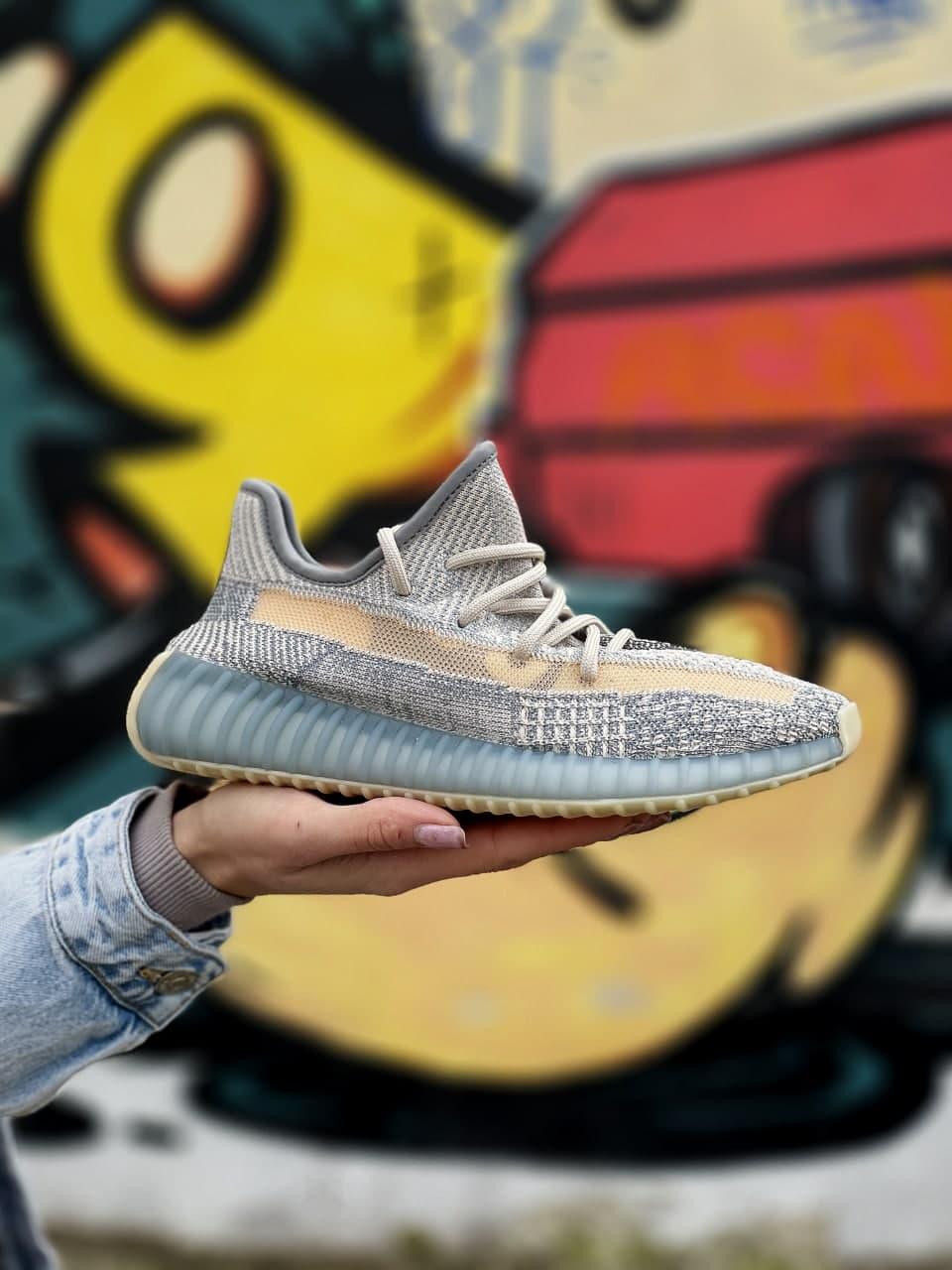 

Женские кроссовки Adidas Yeezy Boost 350 v2 Israfil Grey / Адидас Изи Буст 350 в2 Исрeфил Серые 39, Темно-серый