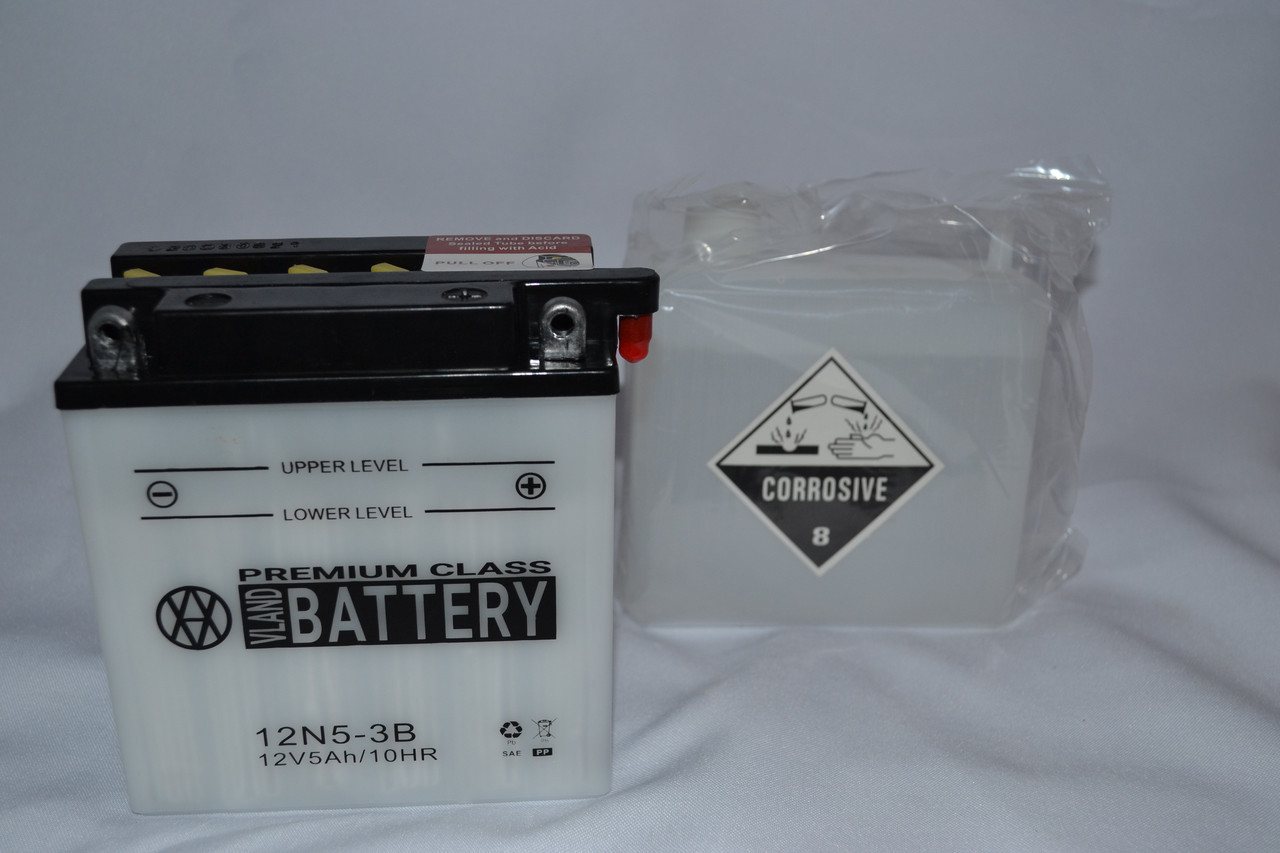 

Аккумулятор 12V 5Ah кислотный высокий (120х60х130) 12N5-3B BATTERY