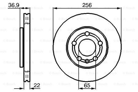 

Тормозной диск VW VENTO / AUDI A3 (8L1) / VW POLO (9N_) / VW BORA (1J2) 1989-2019 г.