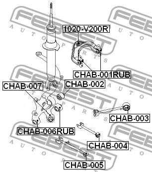 

Сайлентблок рычага CHEVROLET EPICA (KL1_) 2005- г.