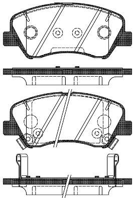 

Тормозные колодки, к-кт. KIA RIO III (UB) / HYUNDAI i20 (GB, IB) / KIA 2010-2014 г.