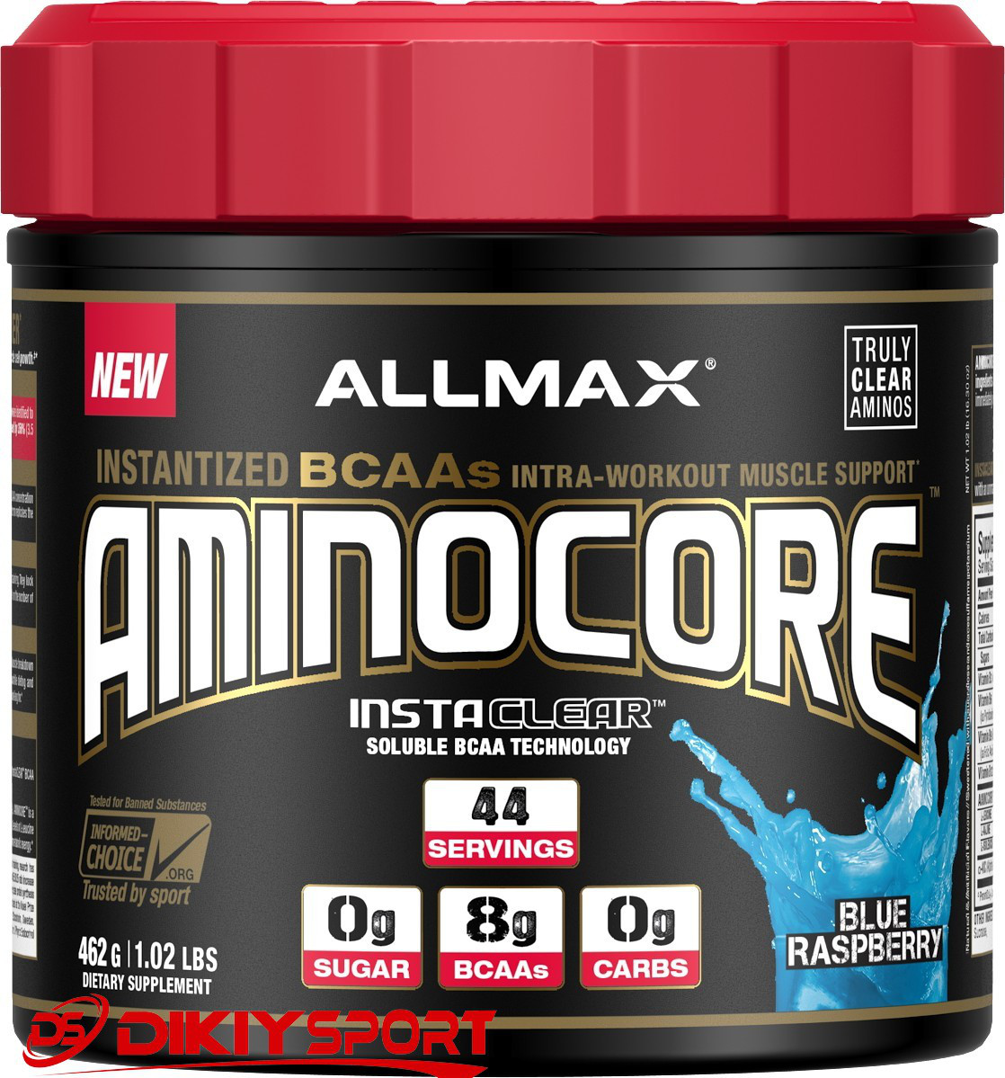 

BCAA Аминокор, AminoCore BCAA Blue Raspberry ALLMAX, 462 g