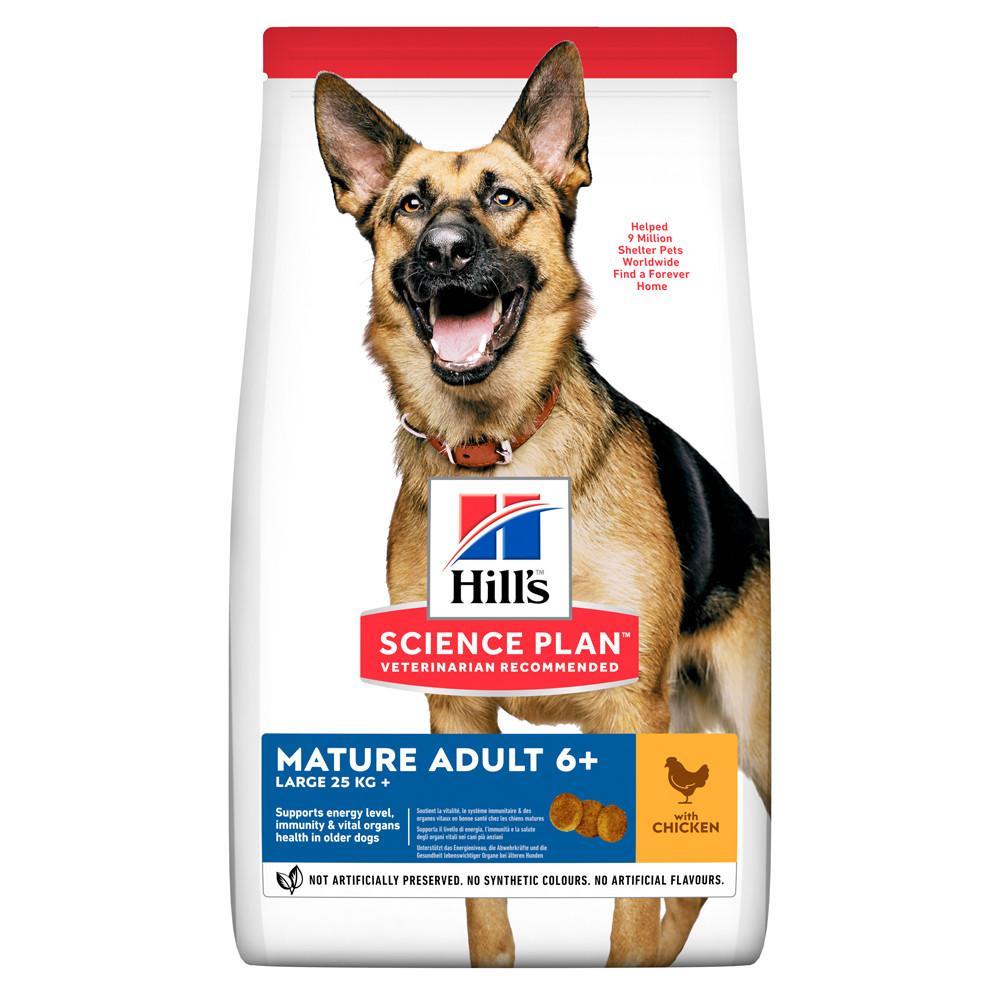 

Сухий корм Hills Science Plan Can Mature Adult 7+ Large Breed Ch 14 кг для зрiлого собаки 5+ великих порiд