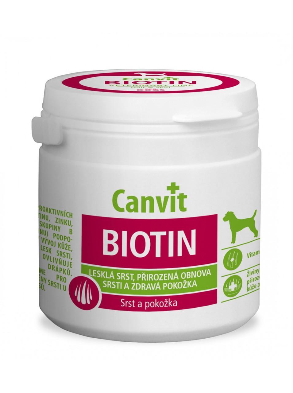 

Canvit BIOTIN for dog 230 г (230 табл.) - добавка для здоровья кожи и шерсти собак