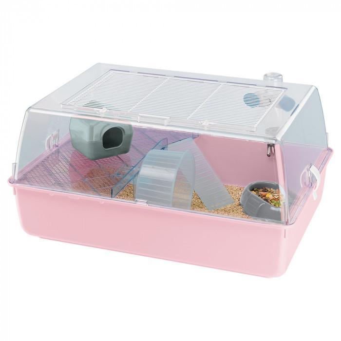 

Клетка для хомяков и мышей Ferplast MINI DUNA HAMSTER 55 x 39 x h 27 cm, Розовый