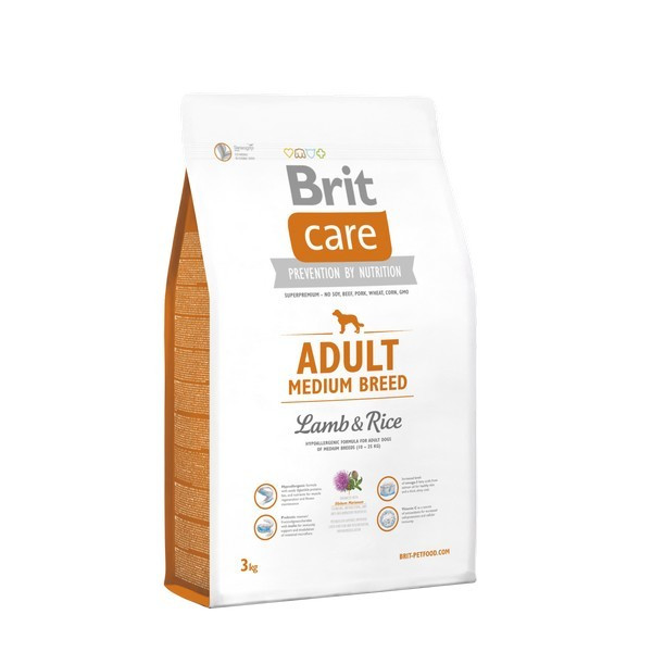 

Brit Care (Брит Кеа) Adult Medium Breed Lamb & Rice - сухой корм для взрослых собак средних пород (ягненок) 3