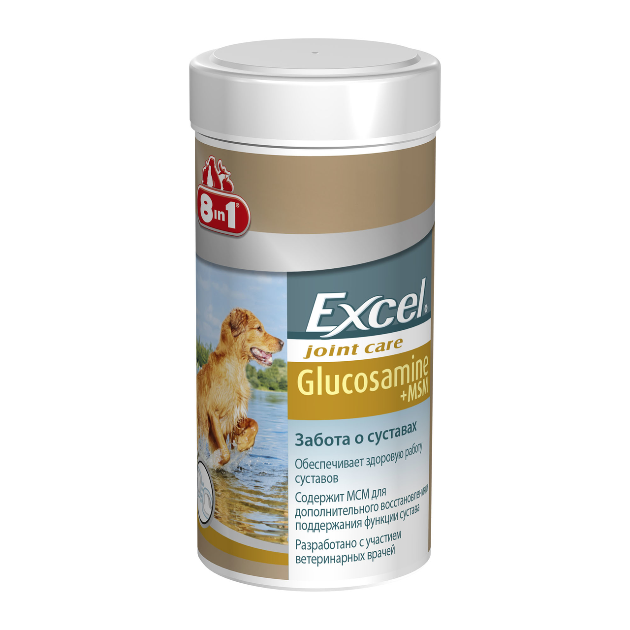 

Витамины для собак 8in1 Excel «Glucosamine + MSM» 55 таблеток (для суставов)