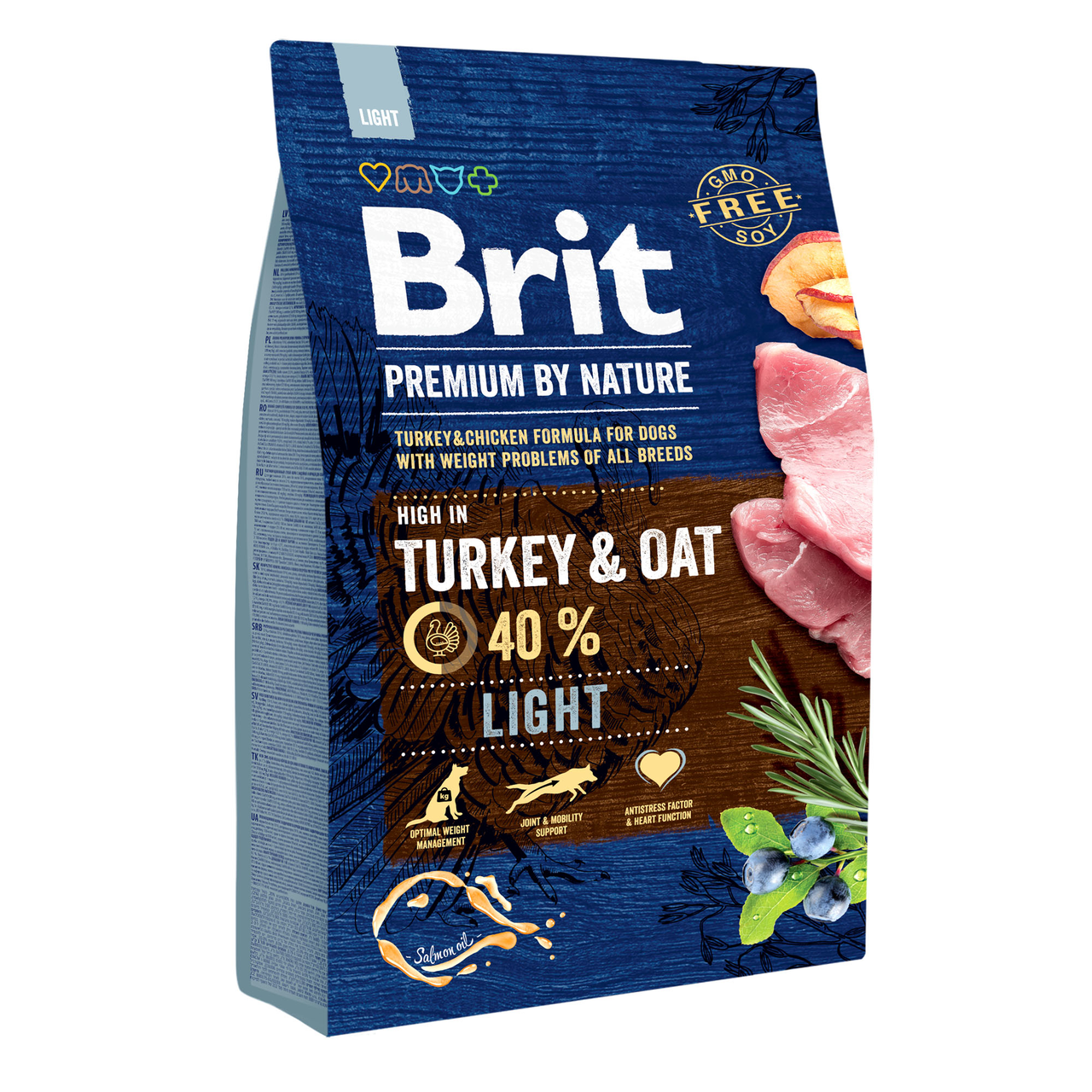 

Brit Premium Light 3 кг сухой корм для собак с лишним весом (курица)