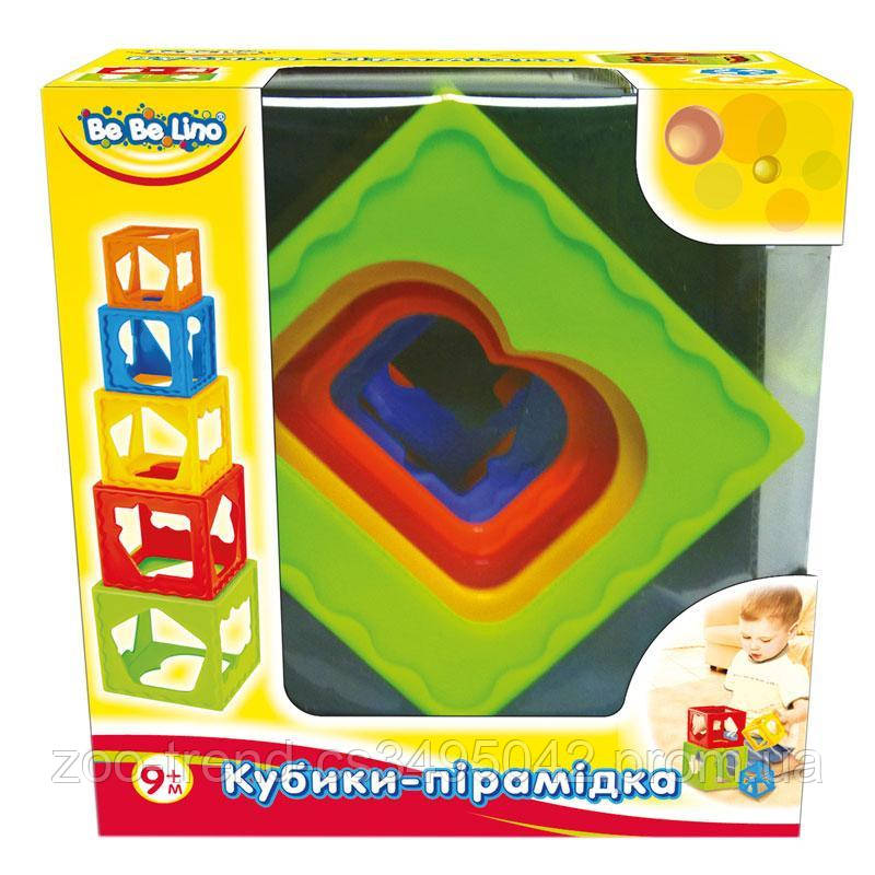 

57028.Дитяча пластикова іграшка BeBeLino "Кубики пірамідка"