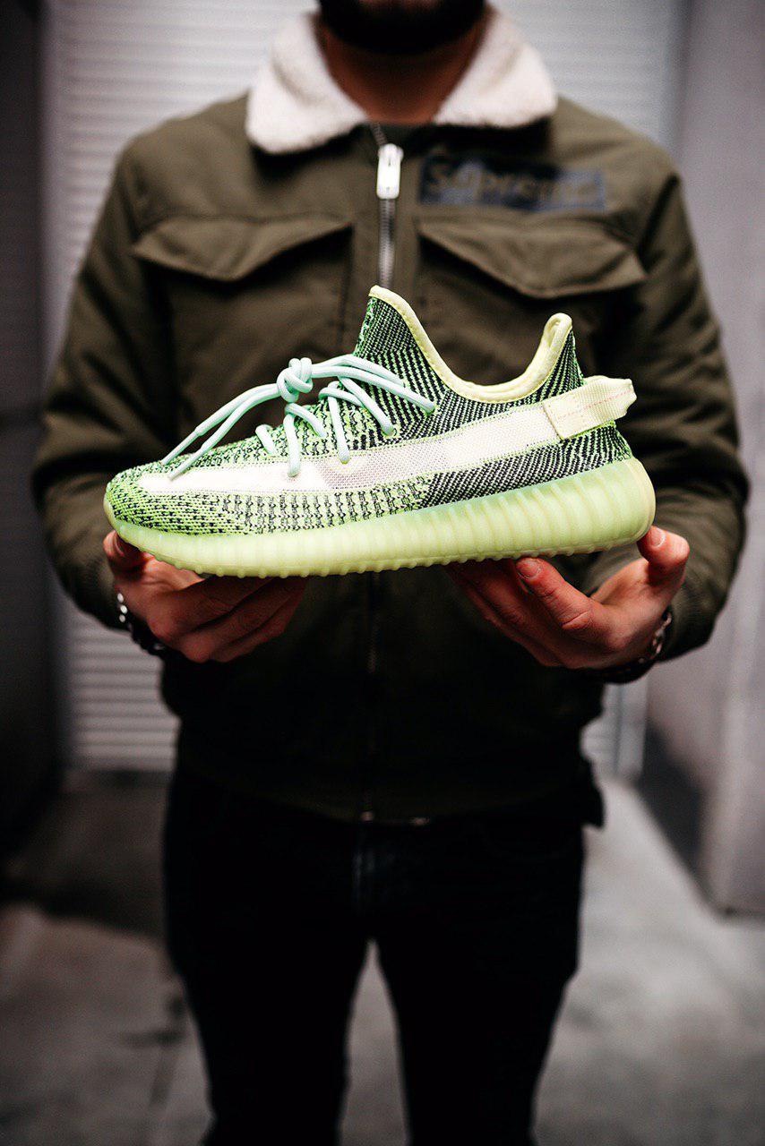 

Женские рефлективные Кроссовки Adidas Yeezy Boost 350 39, Салатовый