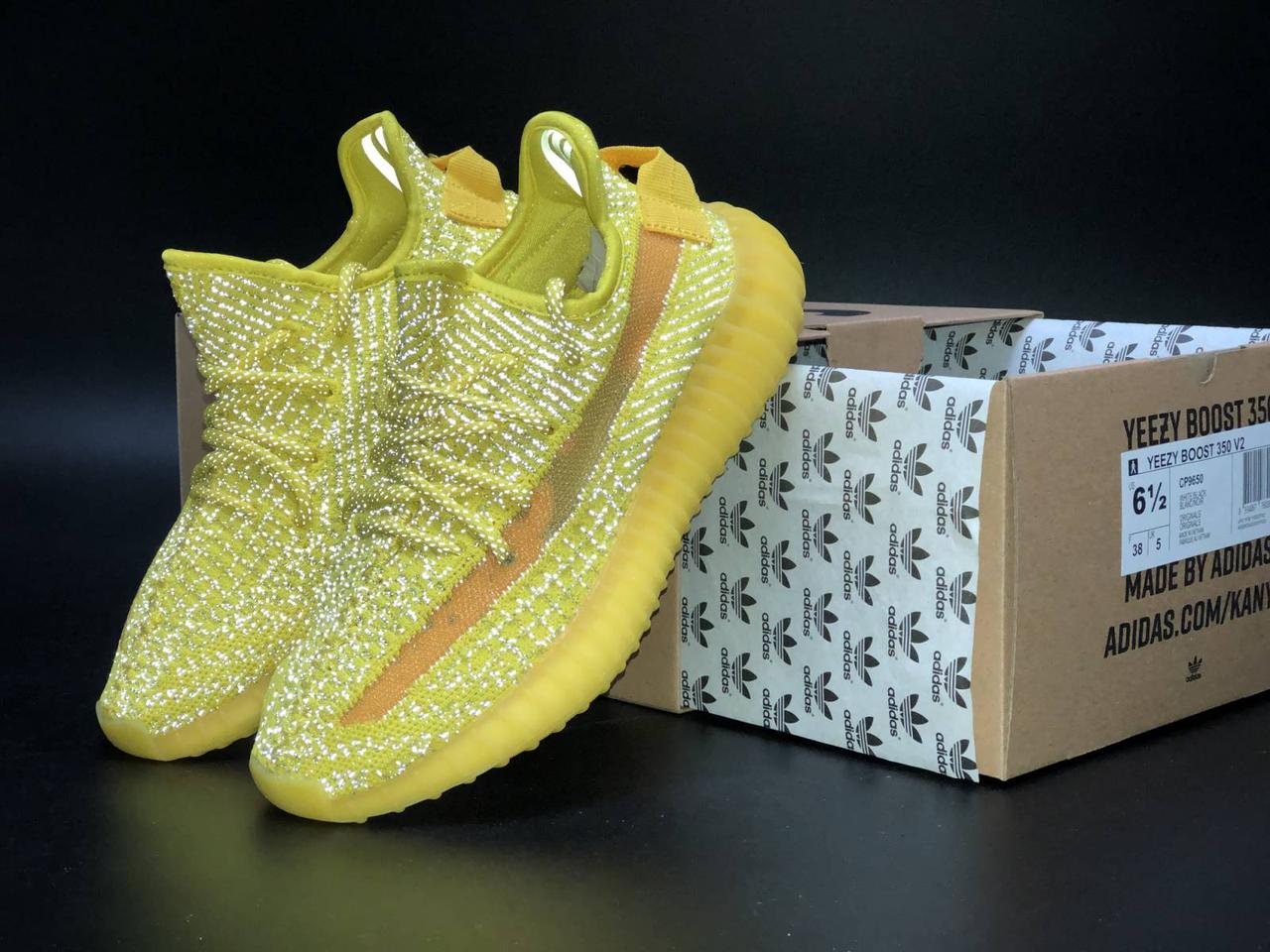 

Мужские желтые Кроссовки Adidas Yeezy Boost 350 44, Желтый