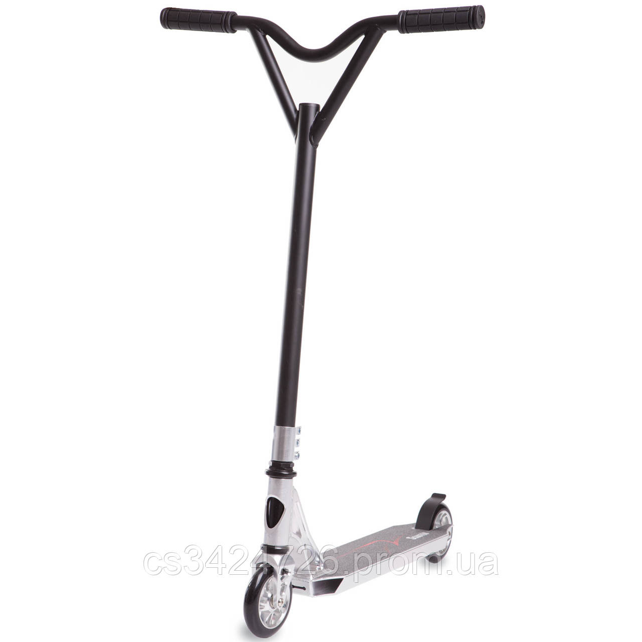 

Самокат трюковый с металлическами колесами Xinz Stunt Scooter XZ-120 Silver (SP01093)