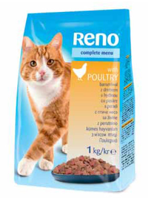 

Сухой корм для кошек с мясом птицы Reno Poultry 10кг