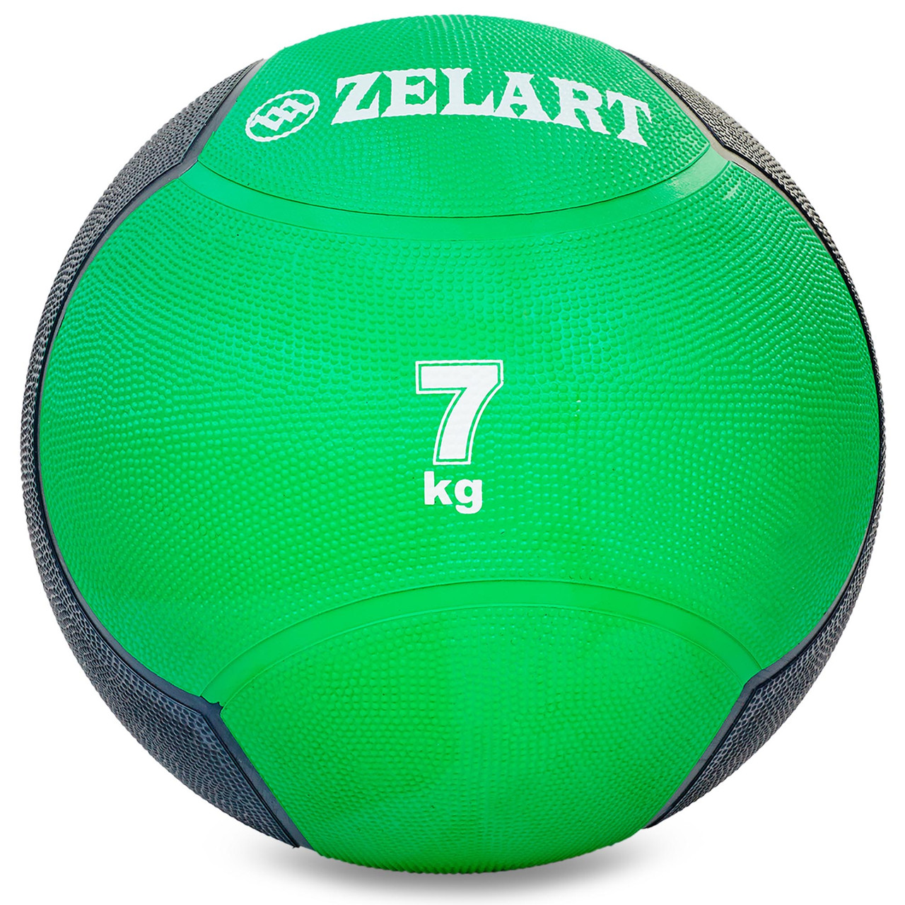 

Мяч медицинский медбол Zelart Medicine Ball 7кг (резина, d-28,5см, зеленый-черный