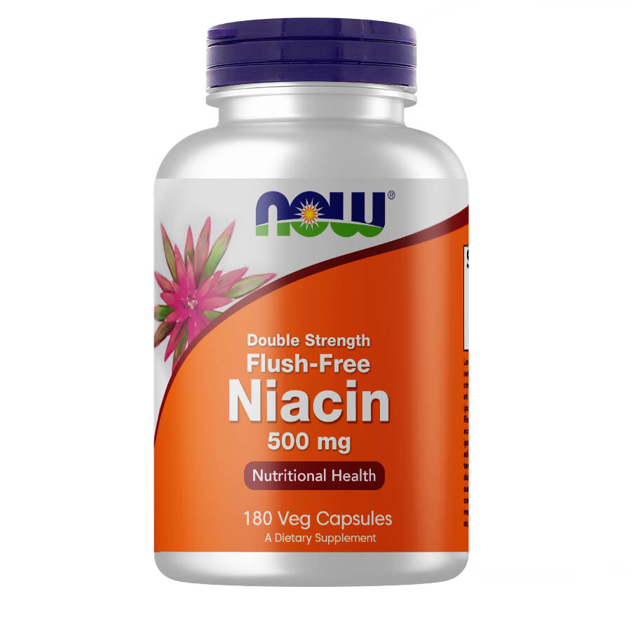 

Витамины и минералы NOW Flush-Free Niacin 500 mg, 180 вегакапсул