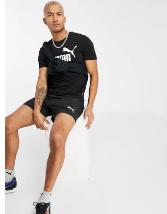 

Мужская Футболка PUMA (Пума) черная "В стиле"