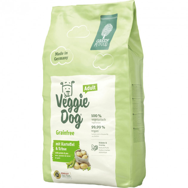

Green Petfood VeggieDog Grainfree Adult ( 20/12) для взрослых собак с картошкой и горохом 10 кг
