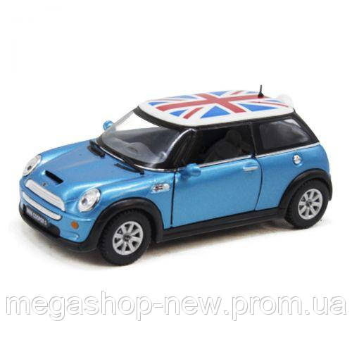 

Машинка KINSMART Mini Cooper S голубая KT5059FW, Kinsmart, Голубой