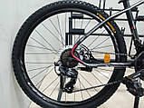 Велосипед гірський двоколісний одноподвесный сталевий Azimut Nevada 26 GD 26 дюймів 15.5 рама чорно-білий, фото 3