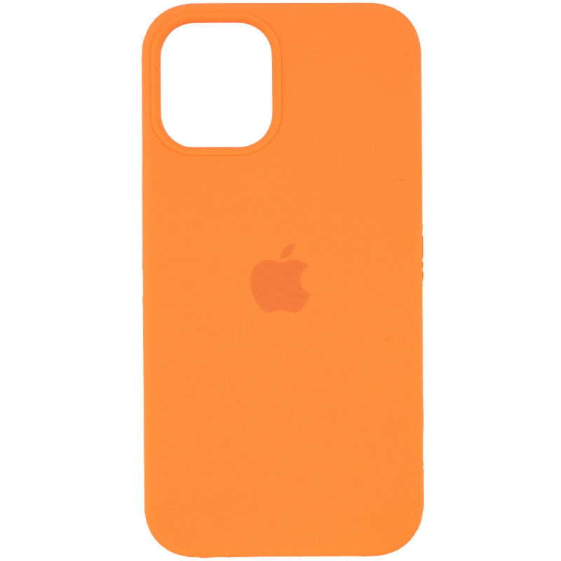 

Силиконовый чехол Silicone Case для Apple iPhone 12/ Айфон 12 оранжевый