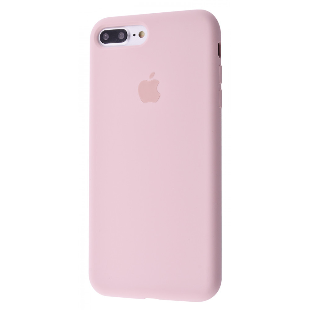 

Чехол iPhone 7 Plus/8 Plus силиконовая шелковистая накладка для телефона Silicone Case FULL pink_sand, Разные цвета