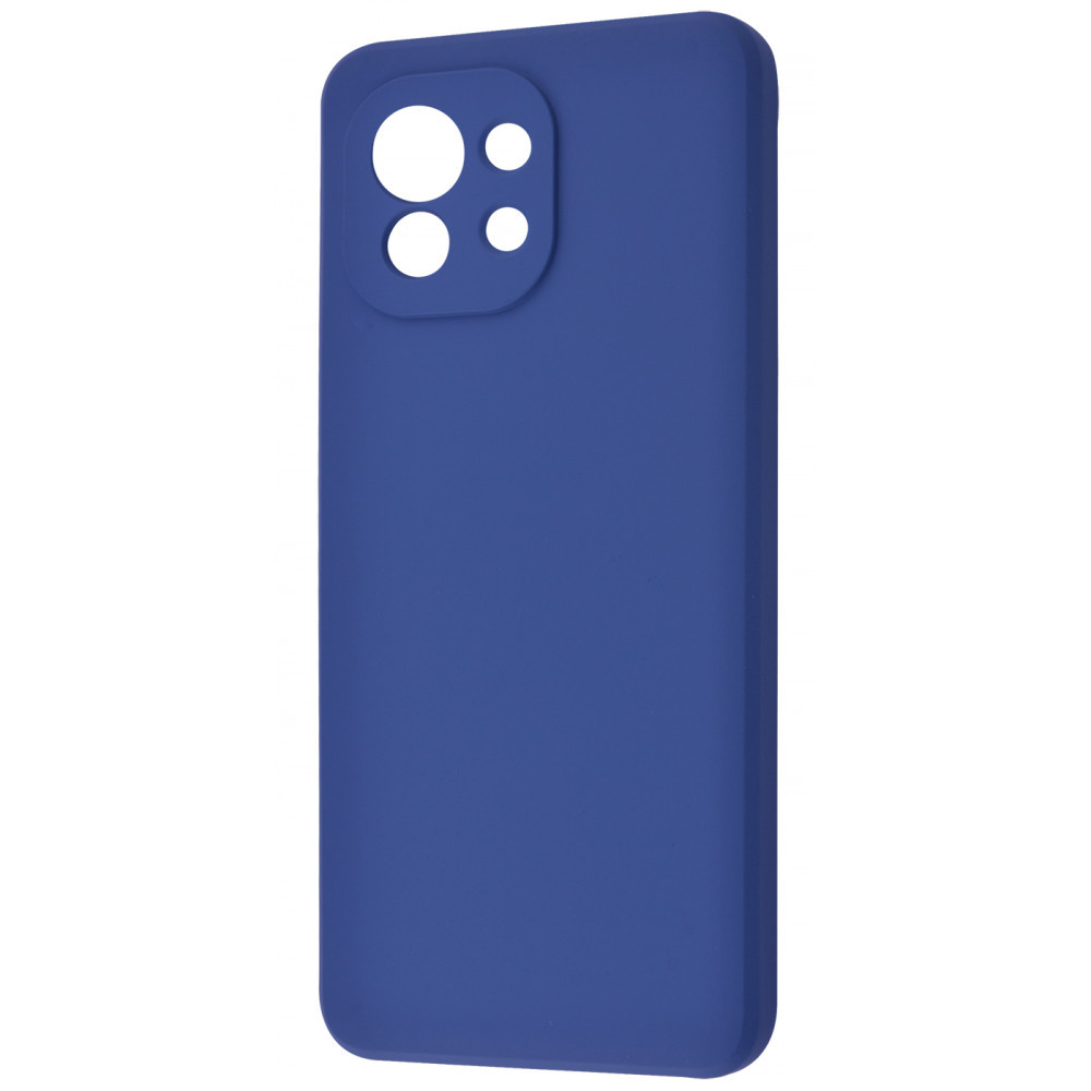 

Чехол накладка Xiaomi Mi 11 WAVE Colorful Case (TPU) black blue