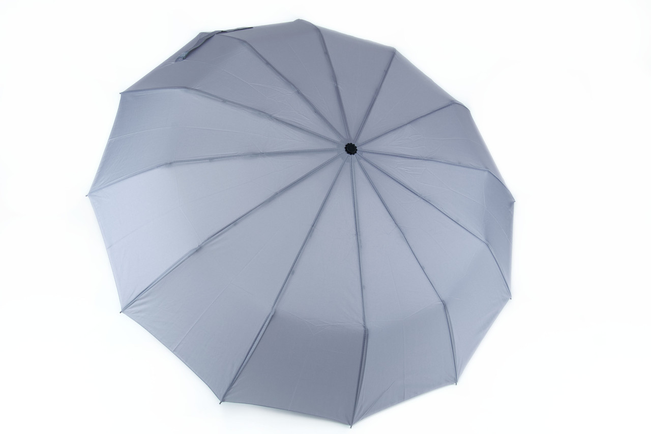 

Серый усиленный зонт на 12 спиц, Бордовый