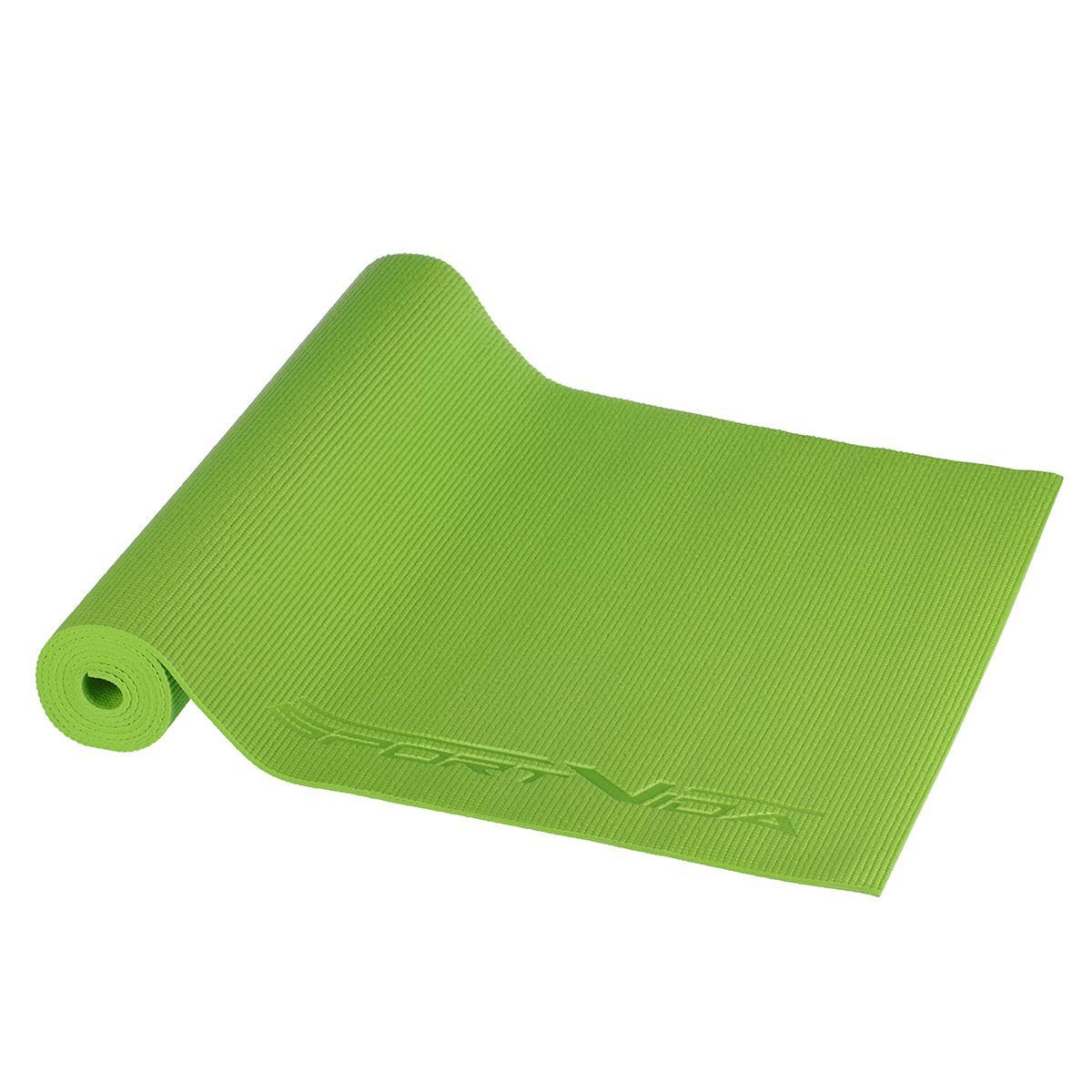 

Коврик (мат) для йоги и фитнеса SportVida PVC 4 мм SV-HK0050 Green