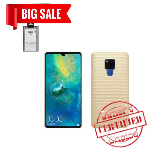 

Чехол Nillkin Super Frosted Shield для Huawei Mate 20X, золотистый, матовый, с подставкой, пластик