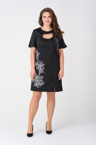 

Платье ТМ"RicaMare" XL черный 2XL, черный