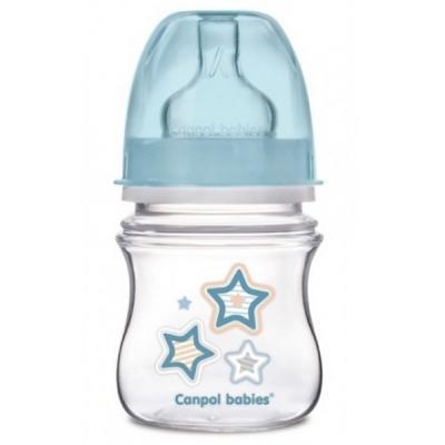 

Бутылочка для кормления Canpol babies с широким горлышком Newborn baby, 120 мл, голубая (35/216_blu, Голубой