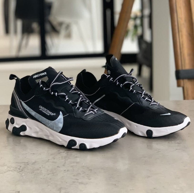 

Undercover React Element Black | кроссовки мужские; летние/весенние; черные; найк; спортивные 42, Черный