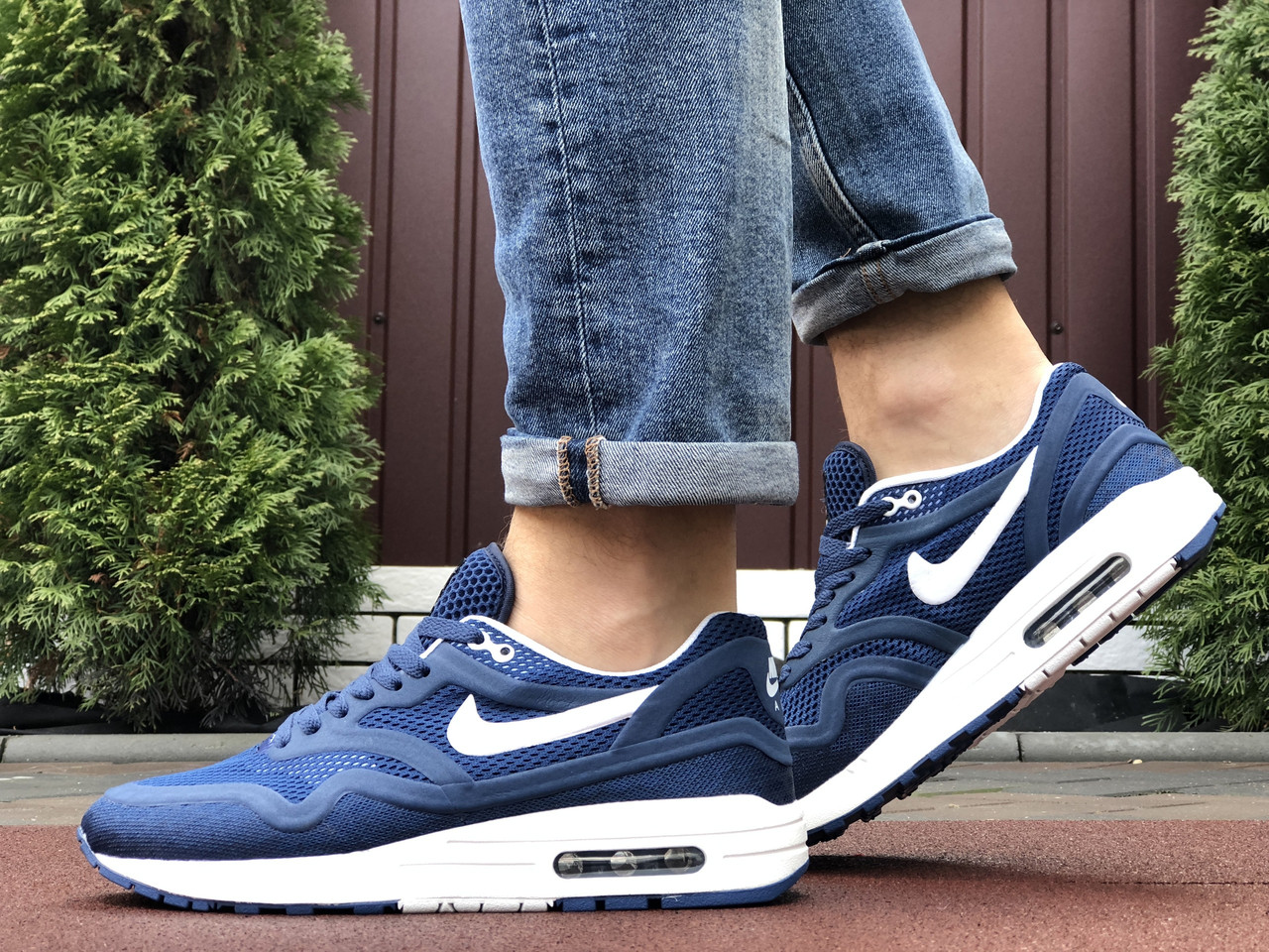 

Мужские кроссовки Nike Air Max Zero QS, синие с белым, Серый с белым