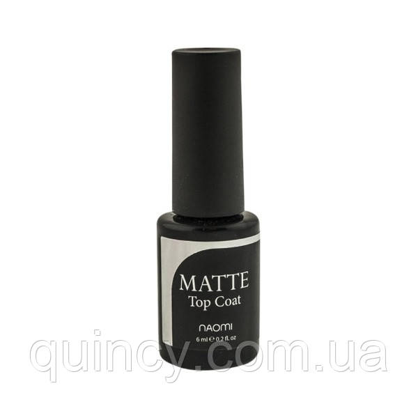 

Закрепитель для гель-лака матовый Naomi Matte Top Coat 6 мл