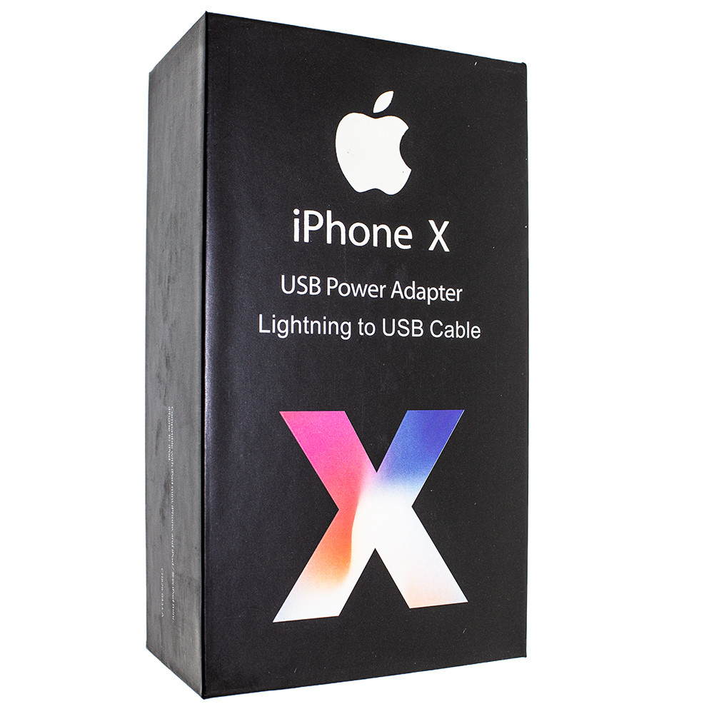 

USB POWER ADAPTER APPLE MODEL A1400 5W 1000 mA IPHONE X HIGH-COPY + USB LIGHTNING В УПАКОВКЕ