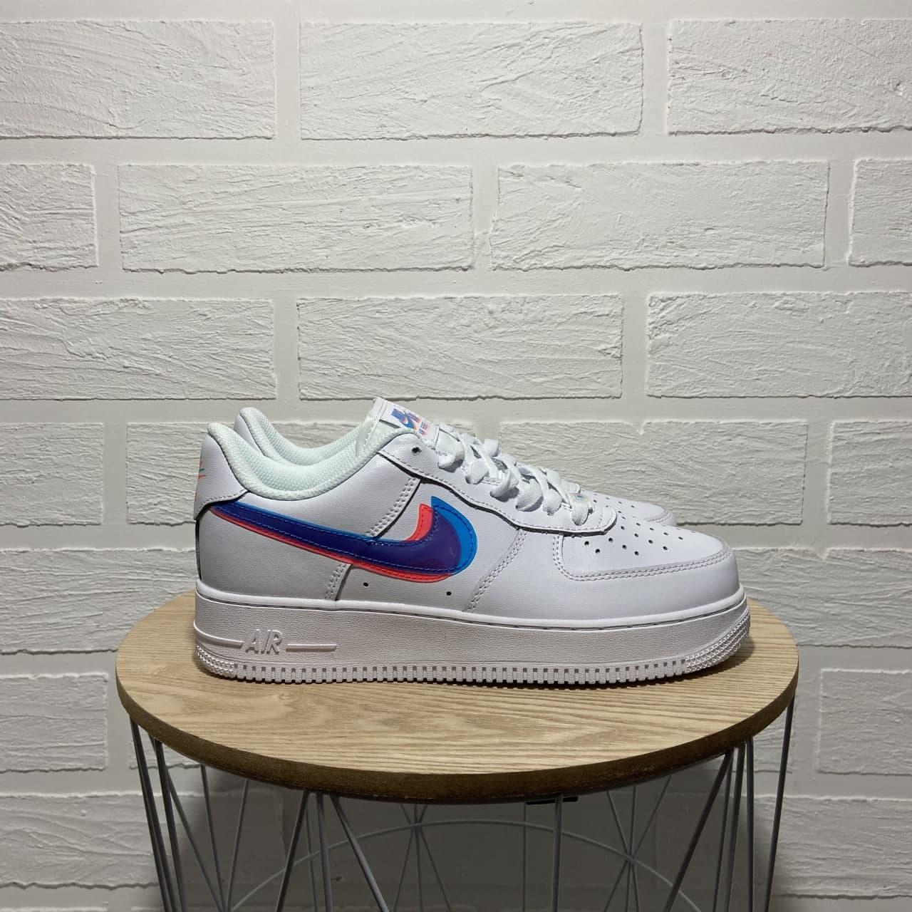 

Женские Кроссовки Nike Air Force 1 Low White Blue / Найк Аир Форс 1 Low Белые Голубые 39, Белый