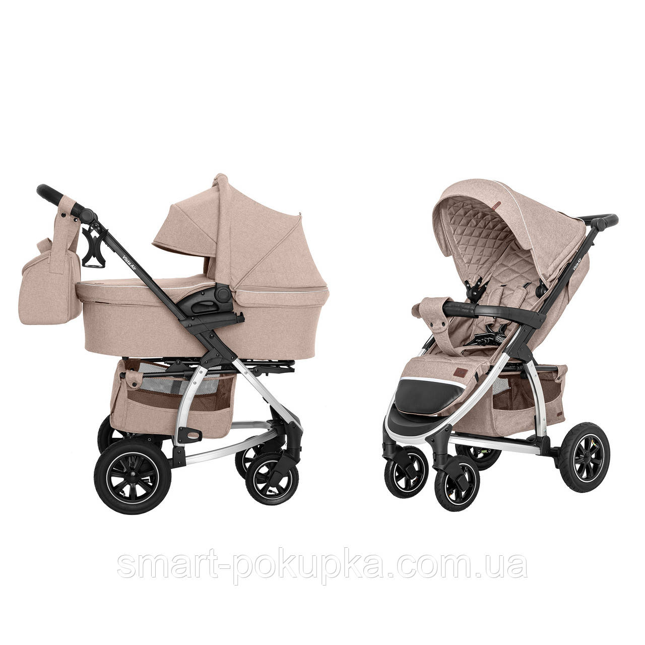 

Коляска универсальная CARRELLO Vista CRL-6506 (2in1) Stone Beige в льне /1/