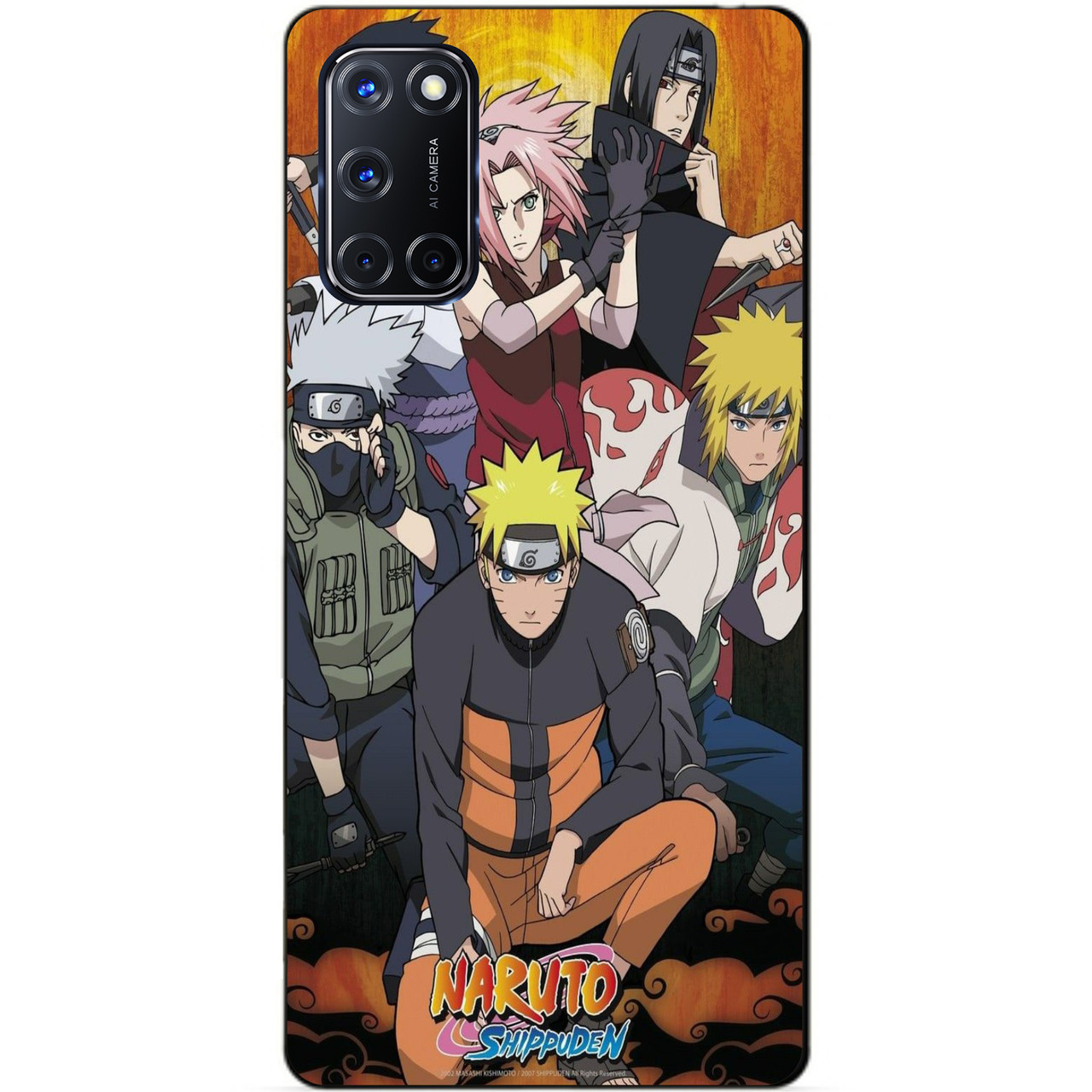 

Силиконовый бампер чехол для Oppo A52 с рисунком Naruto, Разные цвета