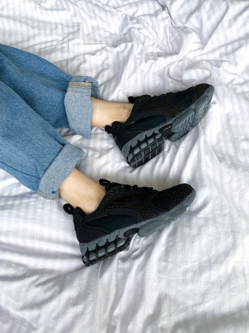 

Унисекс кроссовки Nike x Stussy Air Zoom черного цвета. Кроссы для парней и девушек Найк х Стусси., Черный