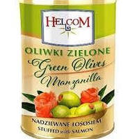 Оливки зеленые фаршированные лососем, Helcom 300 г Польша