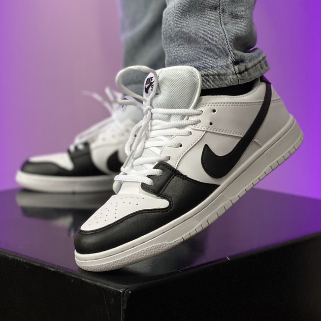 

Кроссовки Мужские Nike Air Jordan 1 Low White Black | черные/белые/серые; осень/весна; Джорданы, Черно-белый