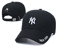 Модна річна бейсболка New York чорна з білим (репліка)