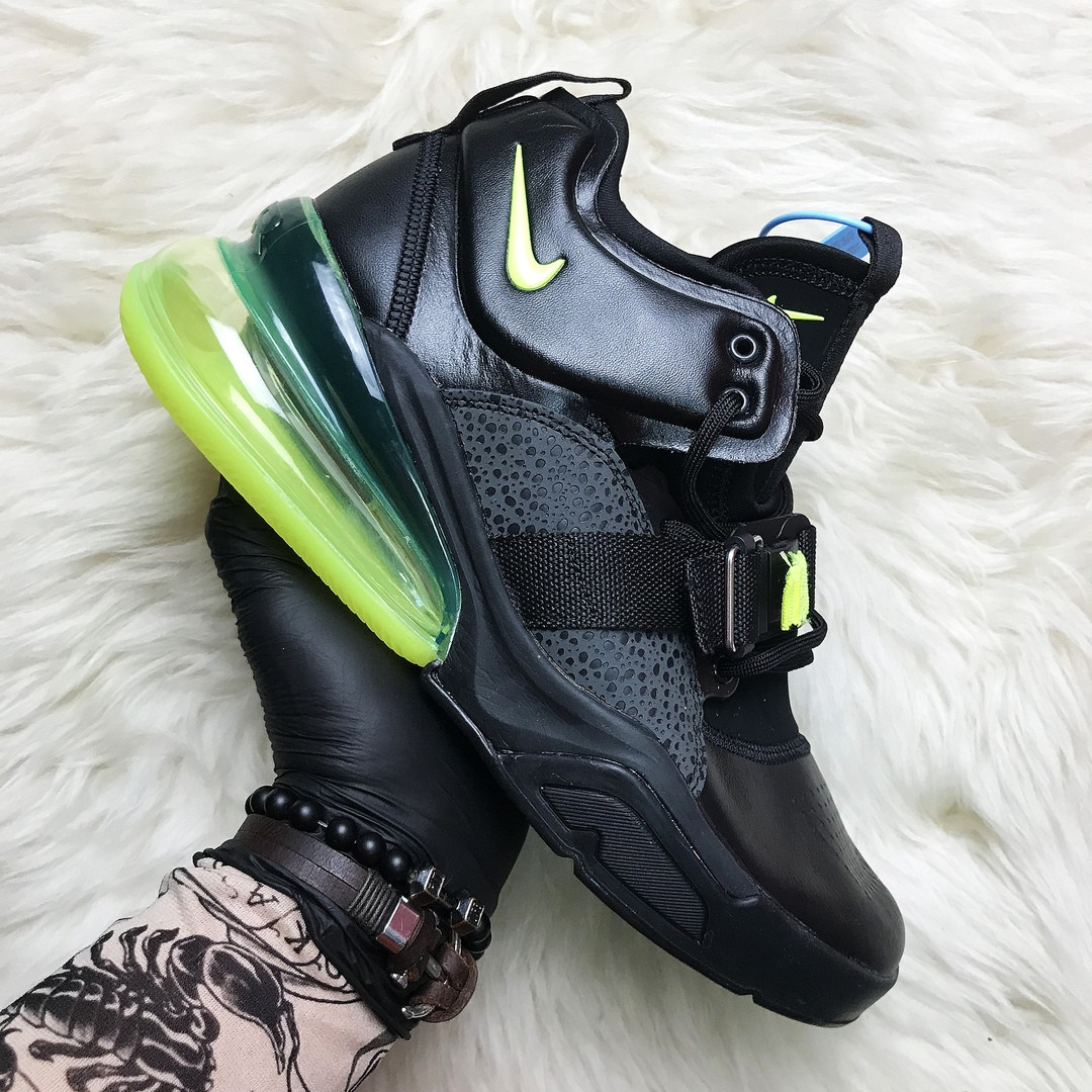 

Nike Air Force 270 Black Green (Черный)