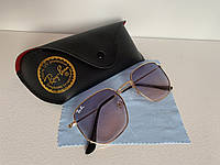 Сонцезахисні окуляри унісекс Ray Ban HEXAGONAL пудра градієнт комплект, фото 1