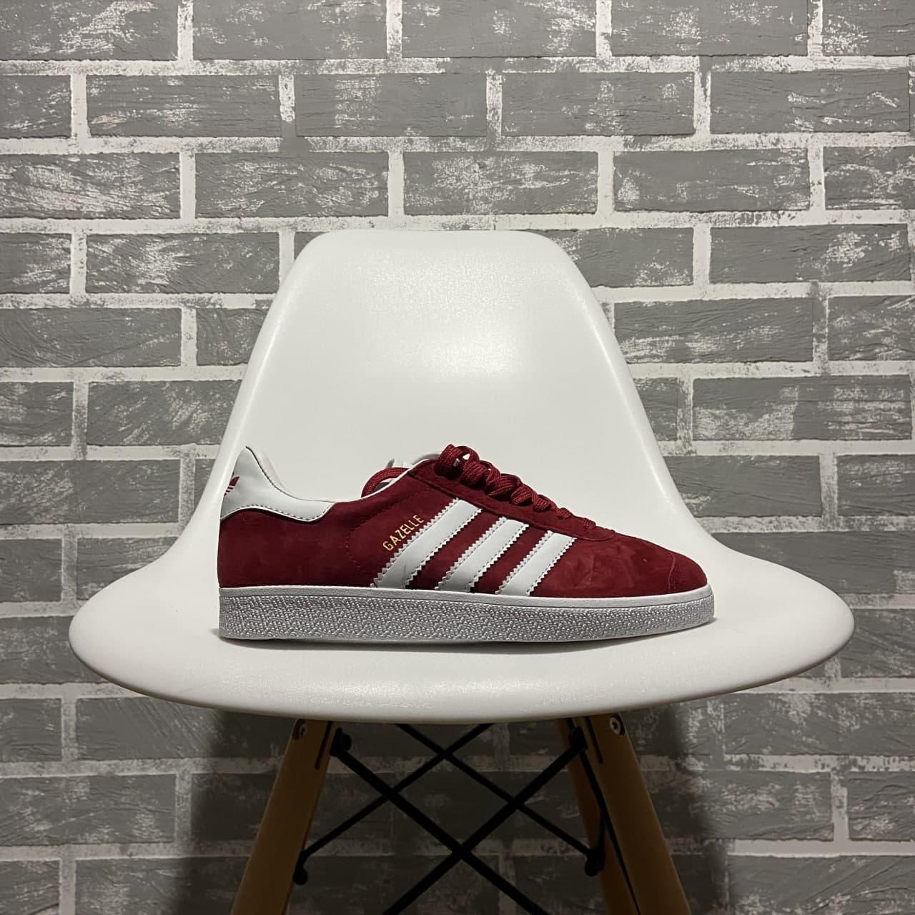 

Женские Кроссовки Adidas Gazelle Burgundy / Адидас Газель Бордовые 39, Бордовый