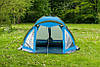 Четырехместная туристическая палатка Presto Acamper SOLITER 4 PRO зелено-синяя - 3500мм., фото 9