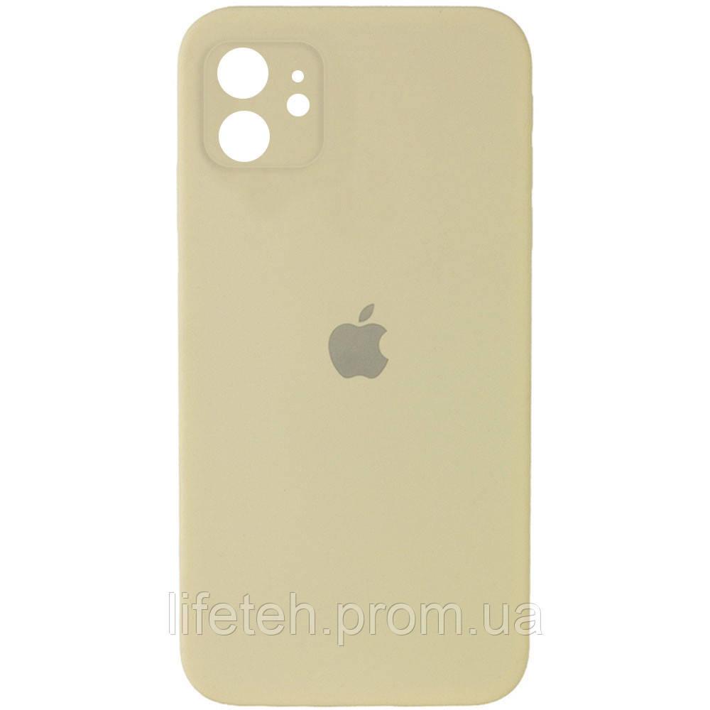 

Уценка Чехол Silicone Case Square Full Camera Protective (AA) для Apple iPhone 11 (6.1"), Царапина / желтый / mellow yellow