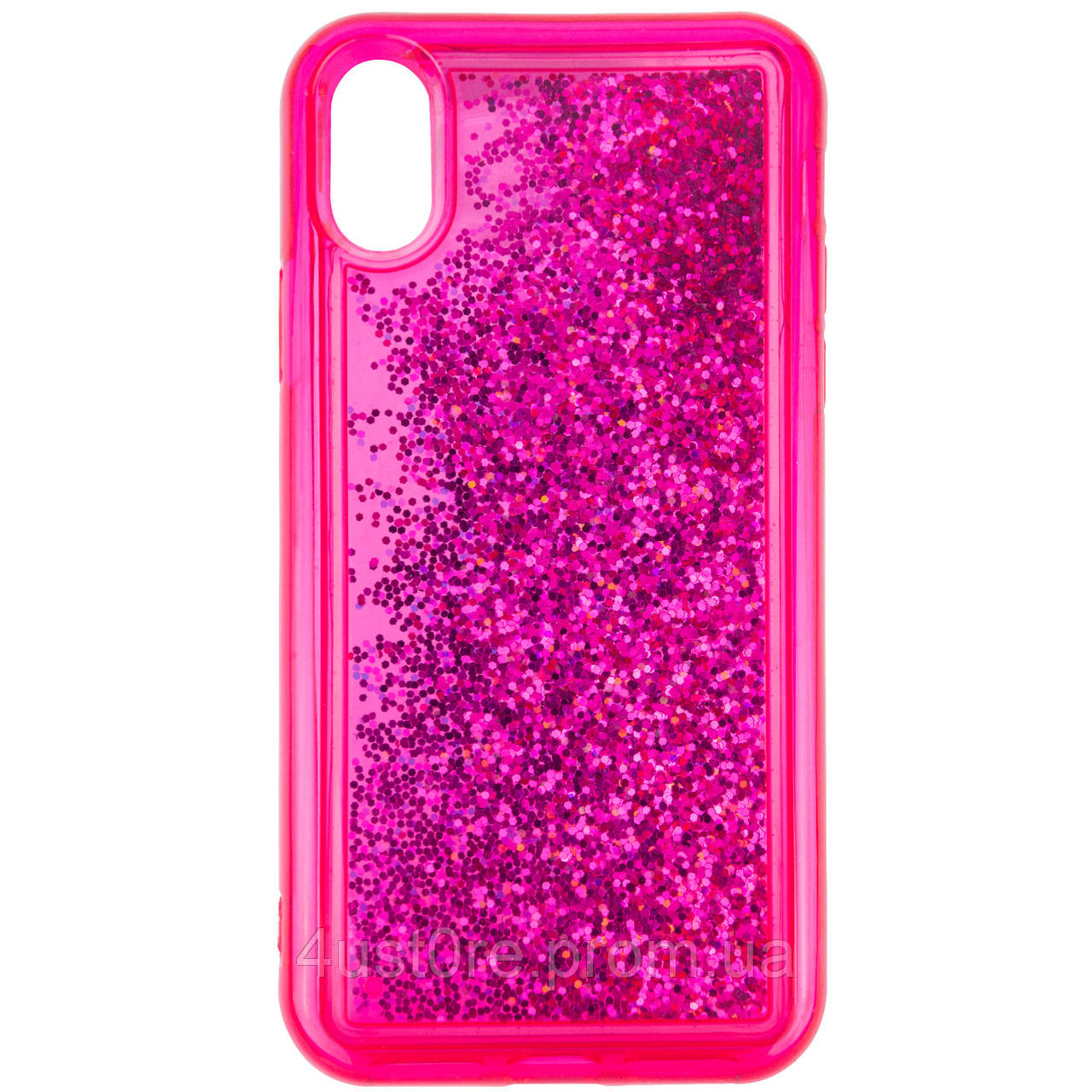 

TPU+PC чехол Sparkle (glitter) для Apple iPhone X / XS (5.8"), Малиновый