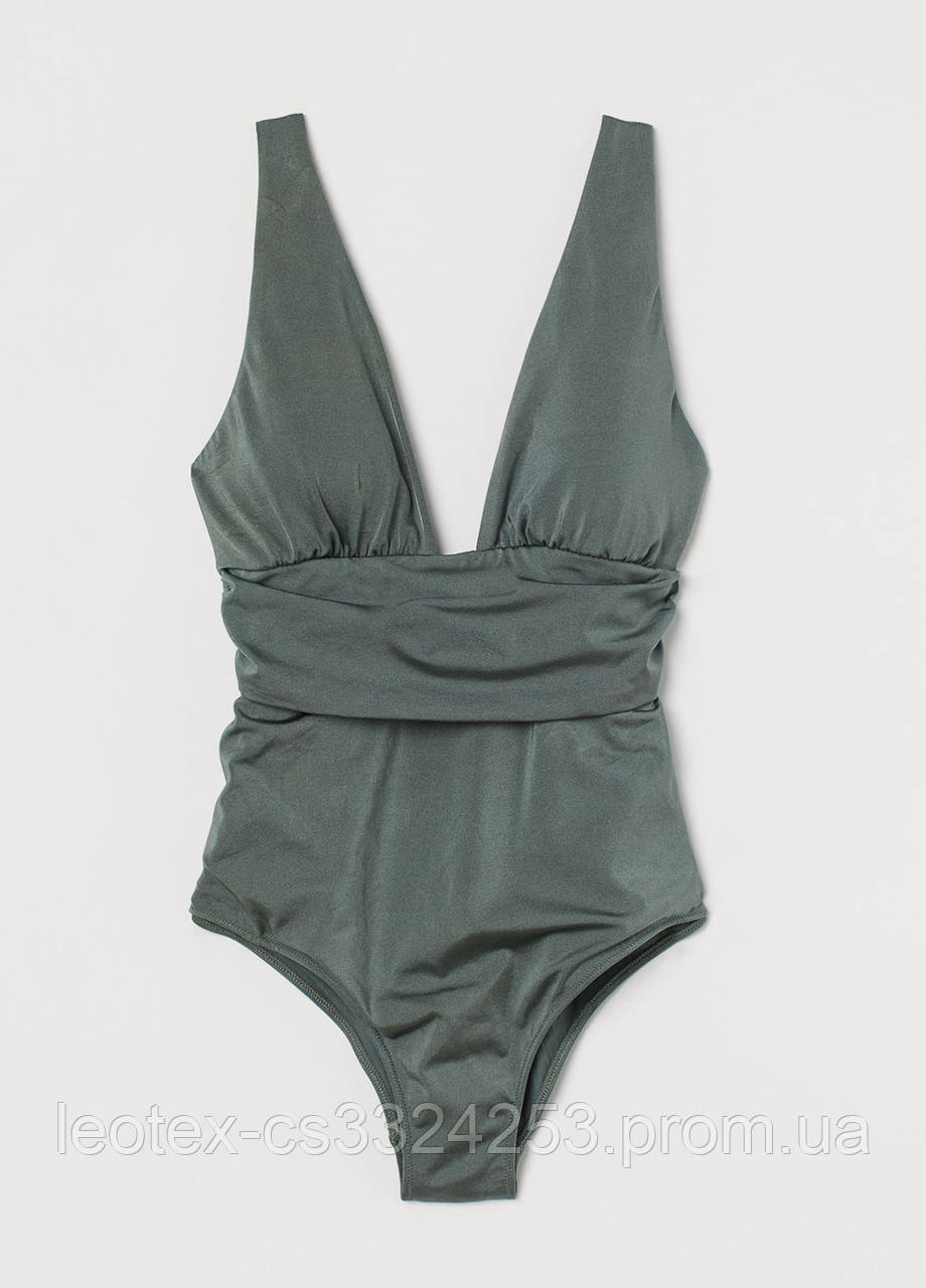 

Купальник слитный закрытый моделирующий от H&M раз. 36, 38, 40, 42, 44, S, M, L, XL, Хаки
