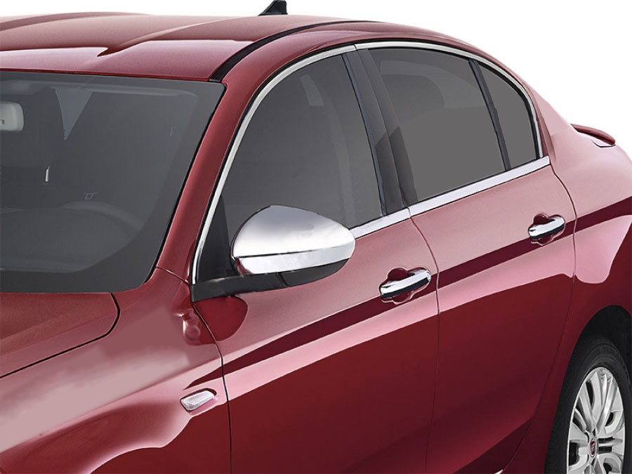 

Fiat Tipo 2016↗ гг. Нижние молдинги стекол хром (нерж) Sedan/HB (4 штуки)
